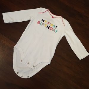 Carters My First Birthday onesie